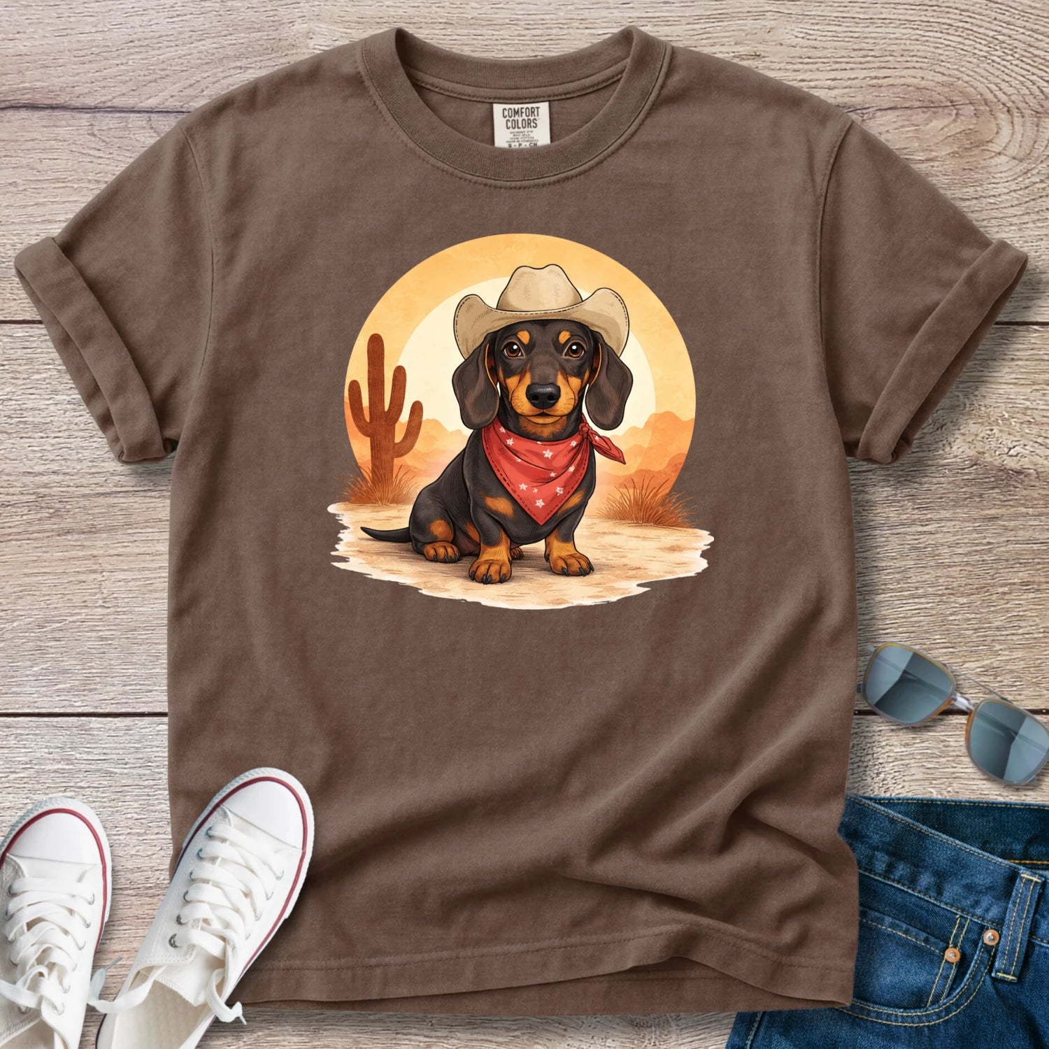 Dachshund Home On The Range T-Shirt