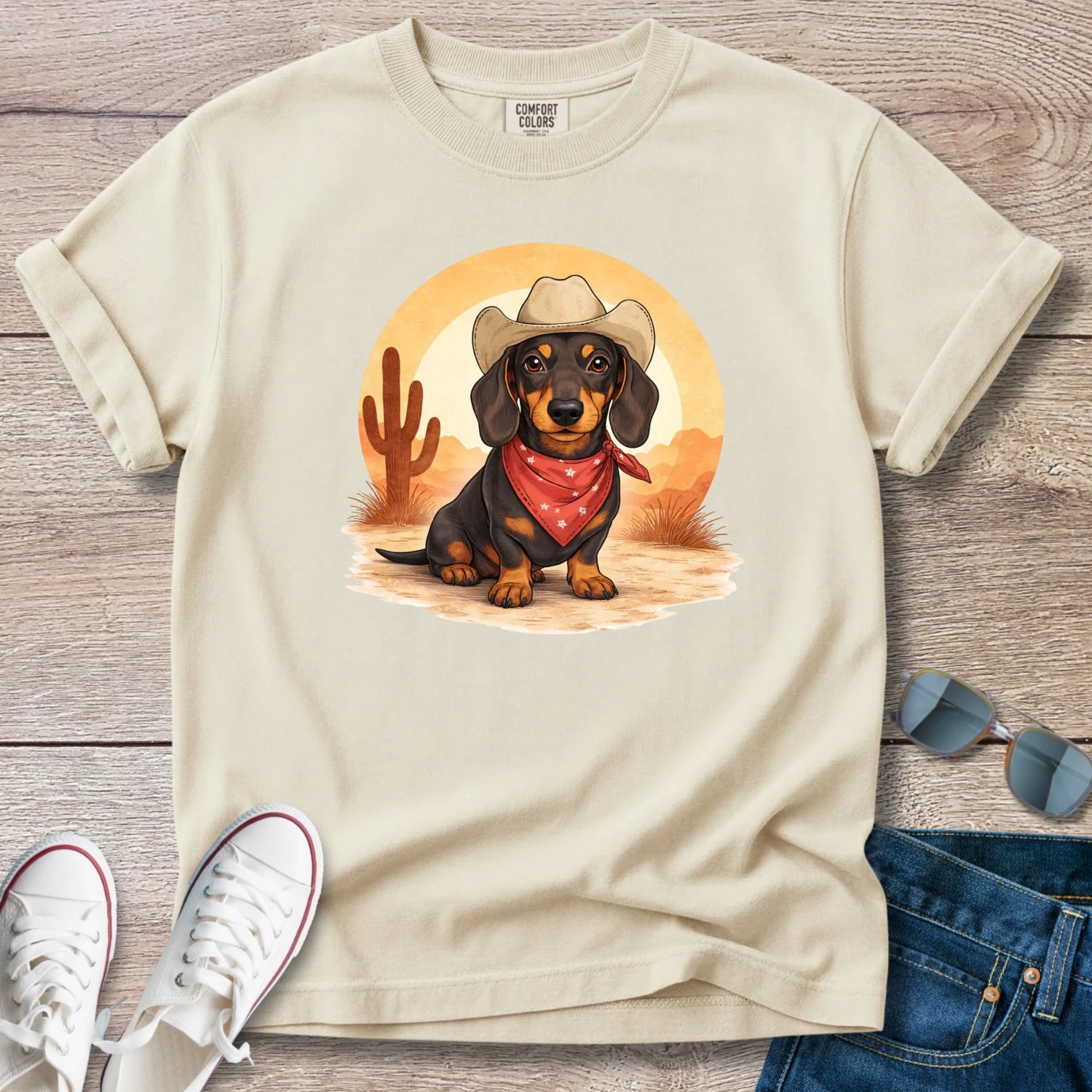 Dachshund Home On The Range T-Shirt