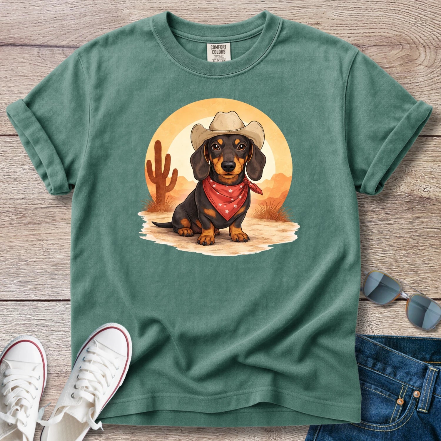 Dachshund Home On The Range T-Shirt
