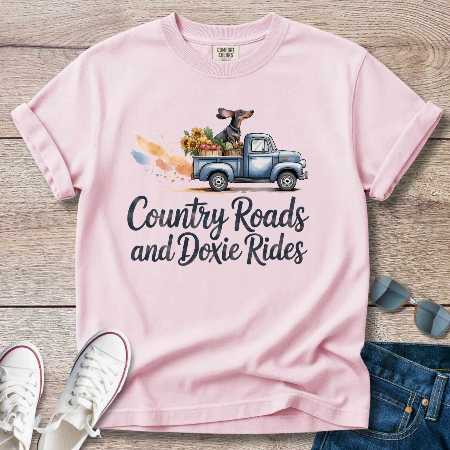 Country Roads and Doxie Rides T-Shirt