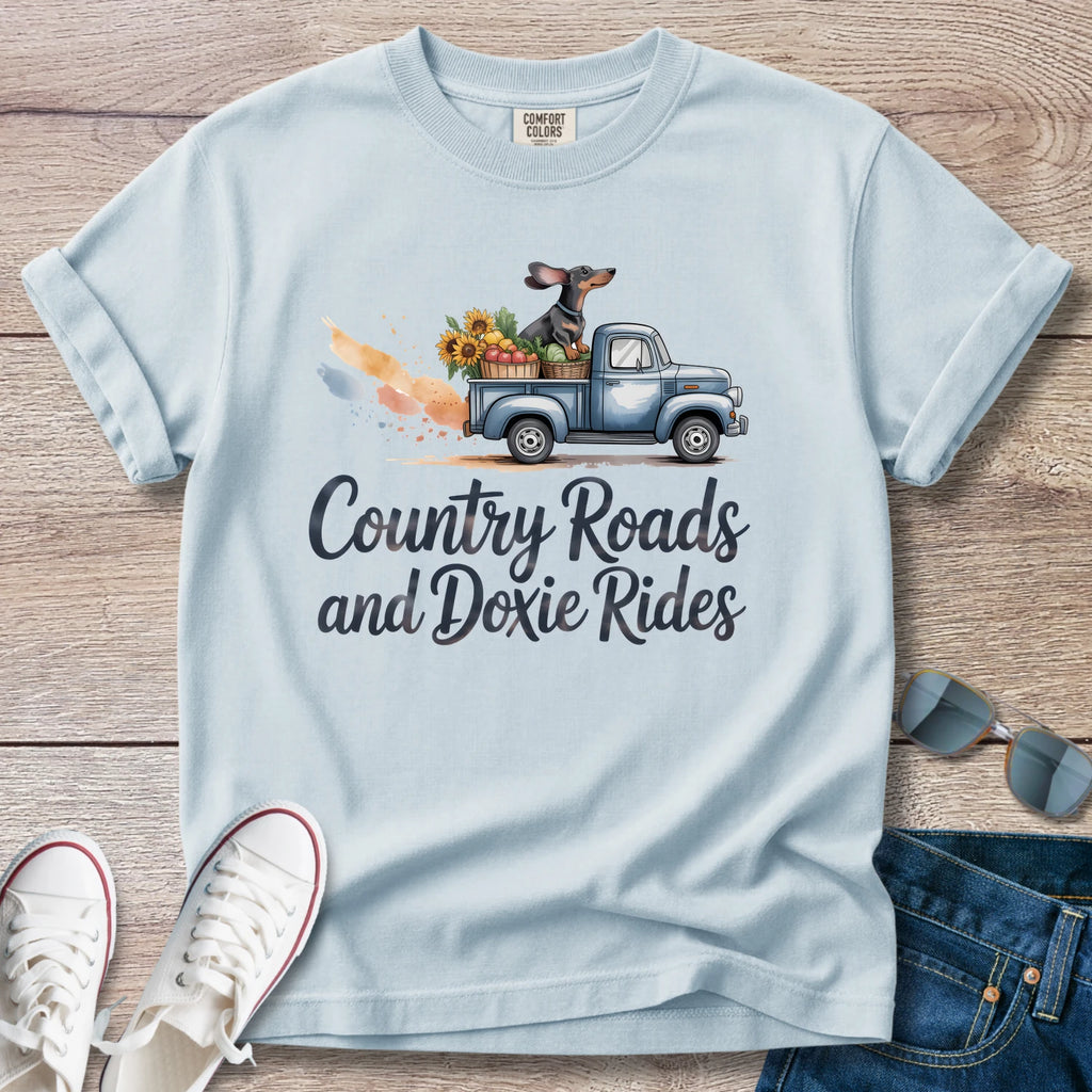 Country Roads and Doxie Rides T-Shirt