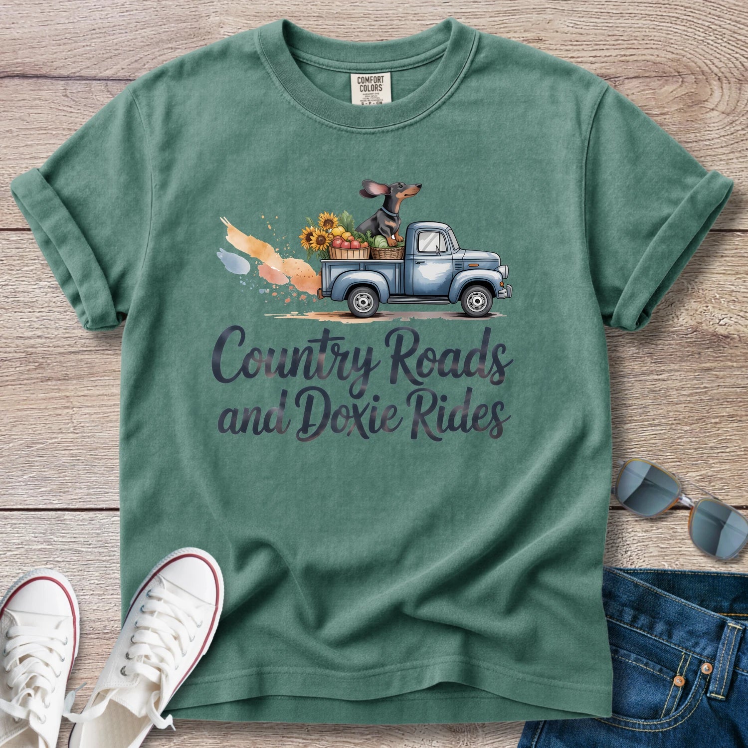 Country Roads and Doxie Rides T-Shirt