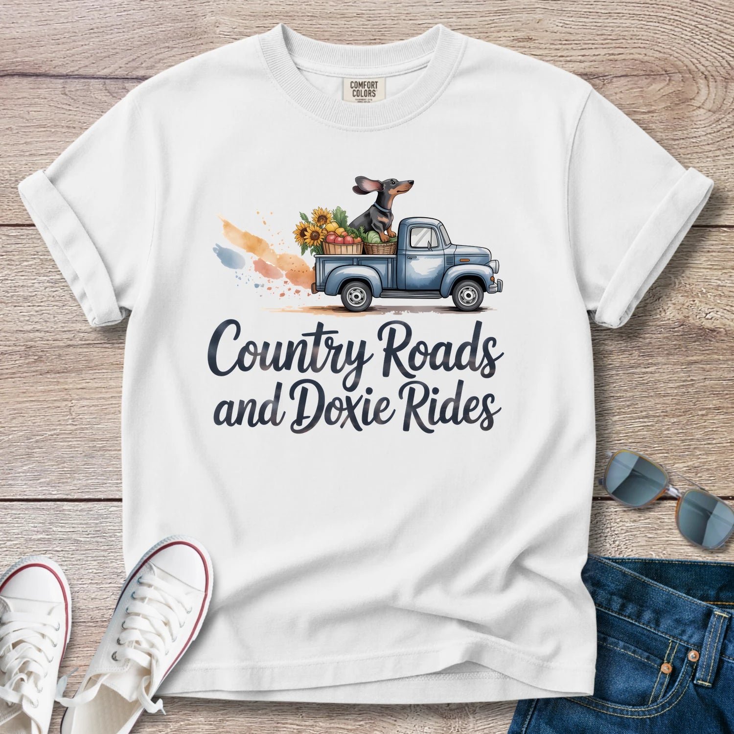 Country Roads and Doxie Rides T-Shirt
