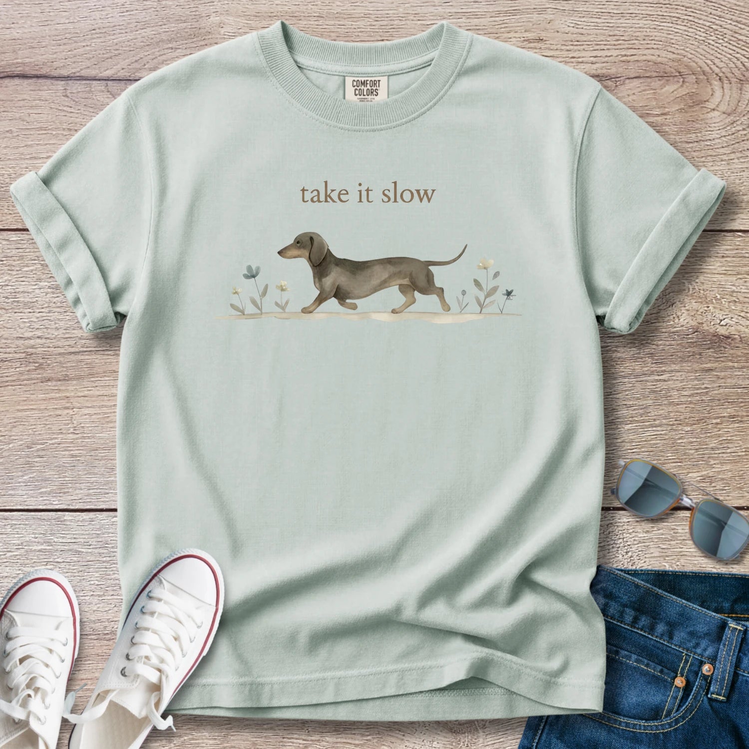 Take It Slow Dachshund T-Shirt