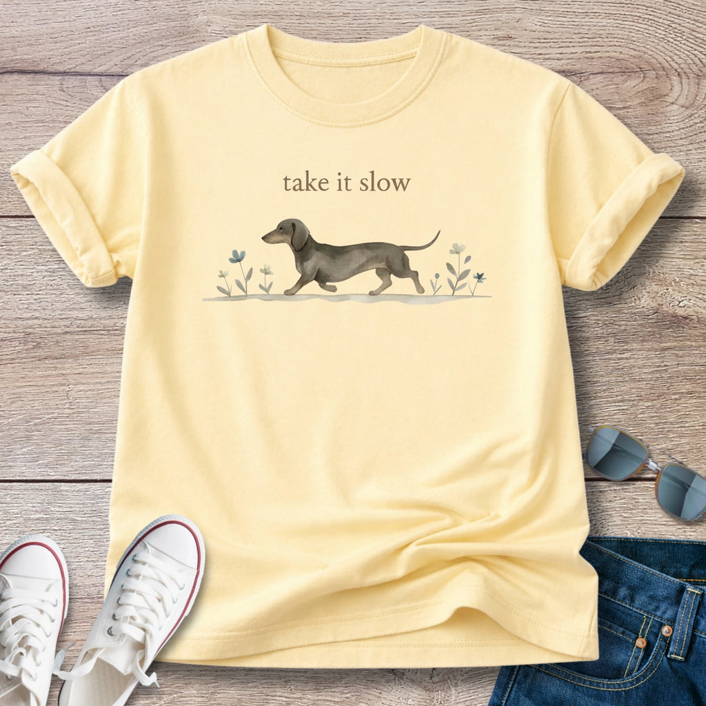 Take It Slow Dachshund T-Shirt